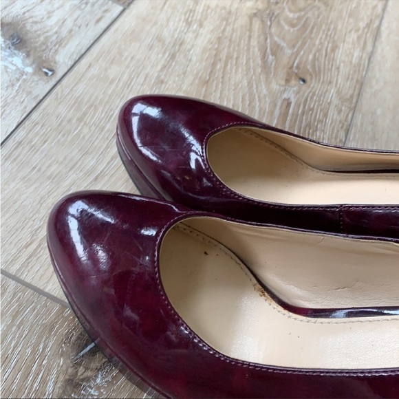 Enzo Angiolini Dixy Red Plum Patent Leather Pumps - Picture 5 of 14